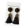 thumbnail image 1 of Opolski Ethnic Women Long Tassel Dangle Drop Stud Earrings Valentine's Day Gift Jewelry, 1 of 8