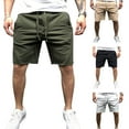 thumbnail image 1 of Opolski Fashion Solid Color Summer Sports Casual Fitness Running Men's Shorts Sweatpants, 1 of 7