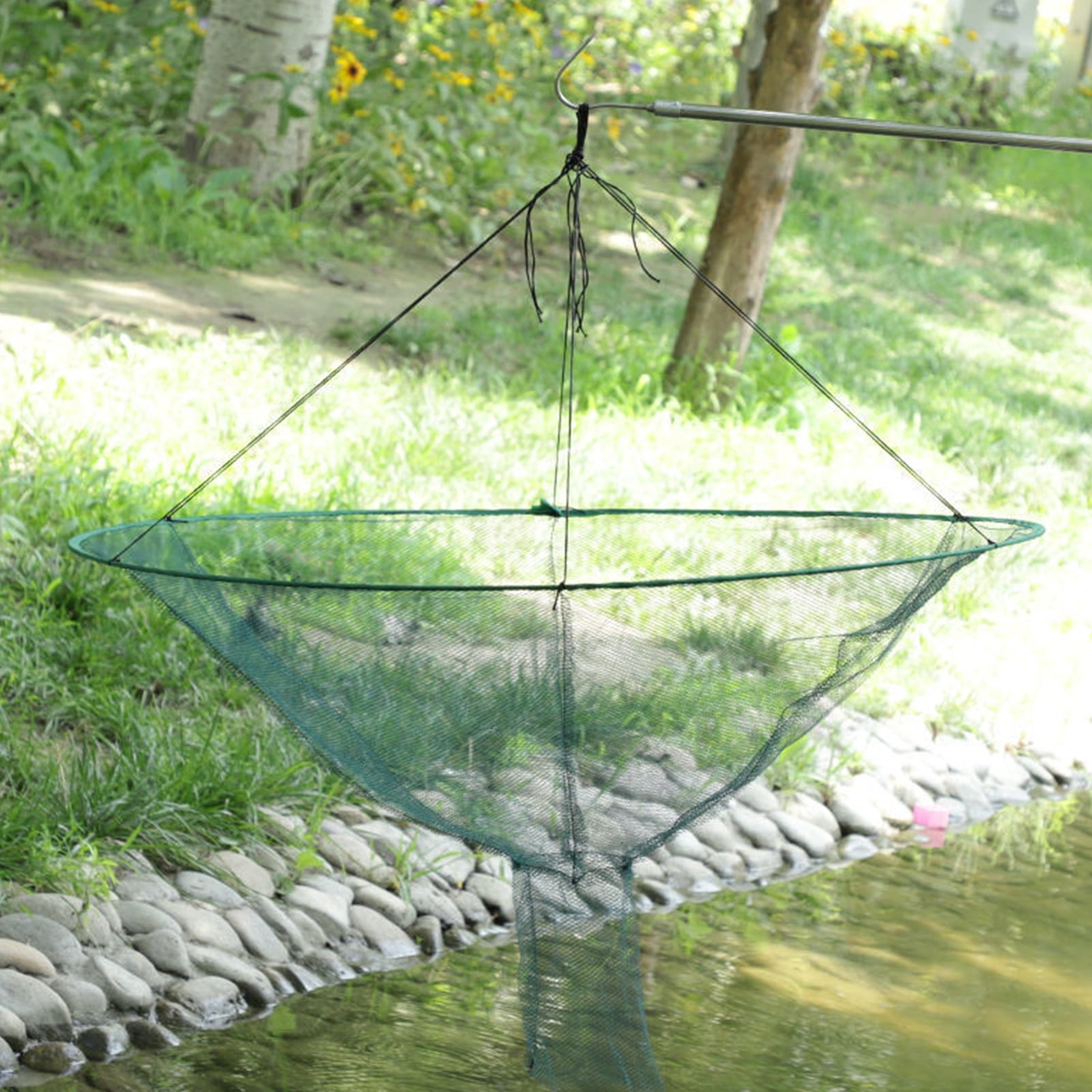 Opolski Foldable Fishing Net Portable Prawn Baits Crab Shrimp Net Drop
