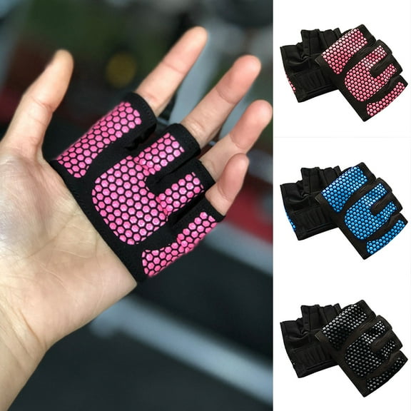 Opolski Four Finger Women Workout Gloves Fitness Gym Yoga Exercise Hand Palm Protector