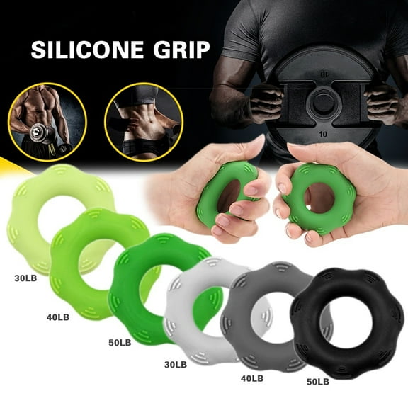 Opolski Hand Massage Grip Finger Strength Exercise Training Rehabilitation Silicone Ring