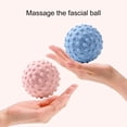 thumbnail image 1 of Opolski Hard Massage Ball with Nubs Spiked Hedgehog Ball Foot Hand Back Muscle Massage Ball Plantar Fasciitis Myofascial Relaxation Pain Relief Massage Ball Pink, 1 of 7