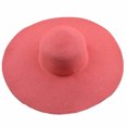 thumbnail image 1 of Opolski Hawaiian Summer Beach Floppy Hat Solid Color Women Wide Brim Straw Sun Cap, 1 of 8