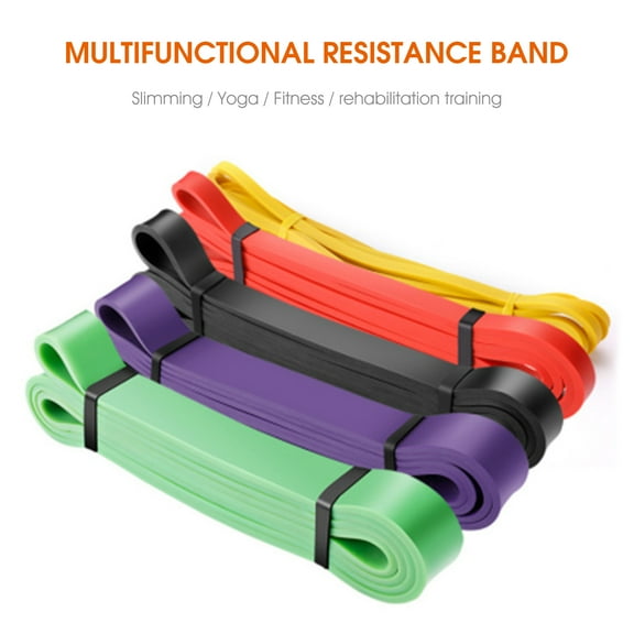 Opolski High Elasticity Resistance Band Strong Resilience Convenient Carrying Long Service Life Pull Up Assist Band for Yoga