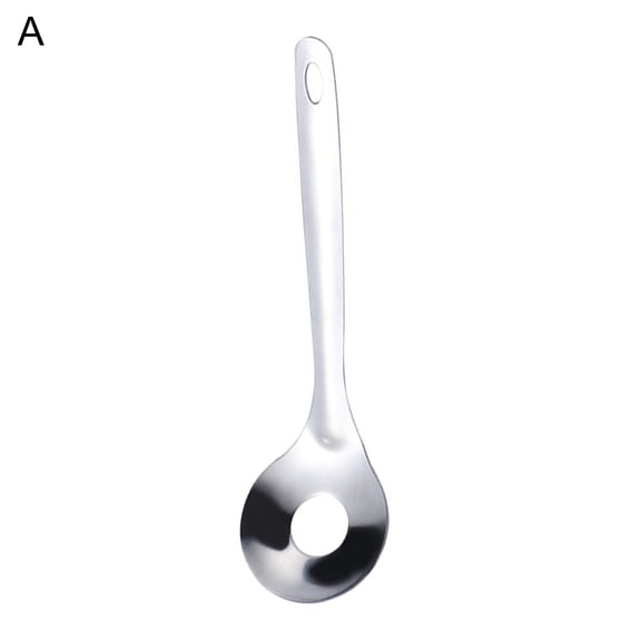 Opolski Hollow Anti-stick Meatball Scoop Fall-resistant Stainless Steel Portable Hollow Smooth Maker Spoon for Kitchen