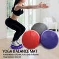 thumbnail image 1 of Opolski Inflated Stability Yoga Wobble Cushion Exercise Fitness Balance Disc Wiggle Seat, 1 of 7