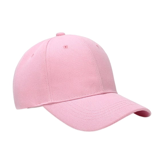 Opolski Men Outdoor Hat Women Peaked Adjustable Long Brim Baseball Hat for Men Women Sun Anti uv Solid Color Outdoor Pink