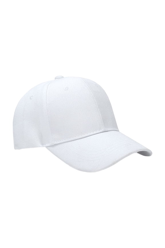 Men Outdoor Hat Women Peaked Adjustable Long Brim Baseball Hat for Men Women Sun Anti uv Solid Color Outdoor White