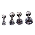 thumbnail image 1 of Opolski Men Women Rhinestone Cartilage Tragus Bar Helix Upper Ear Earring Stud Jewelry, 1 of 8