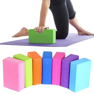Athletic Works Yoga Block 9 in. x 6 in. x 3 in. EVA Foam, Dark Gray Color.  Supportive & Lightweight 