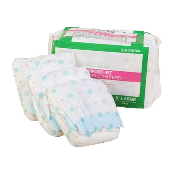 Opolski Pack Of 10 Pet Diaper Disposable Healthful Wood Pulp Professional Dog Sanitary Nappy for Female Dog