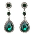 thumbnail image 1 of Opolski Party Fashion Women Shiny Rhinestone Inlaid Waterdrop Long Dangle Stud Earrings, 1 of 8