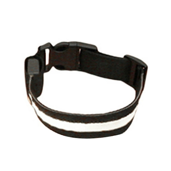 Opolski Pet Dog Puppy Nylon Glow in the Dark Collar LED Light Soft Adjustable Neck Strap