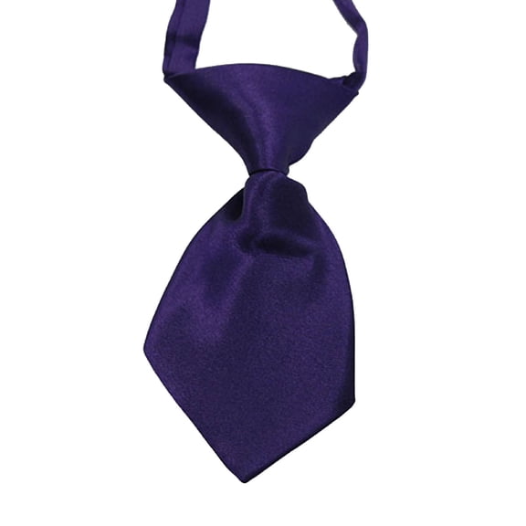 Opolski Pet Tie Plastic Buckle Adjustable Collar Imitated Silk Dog Neck Tie for Dog