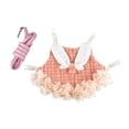 thumbnail image 1 of Opolski Rabbit Clothes with Leash Rope Prevent Break Free Fashion Bunny Guinea Pig Costume Outdoor Harness Pet Supplies, 1 of 8