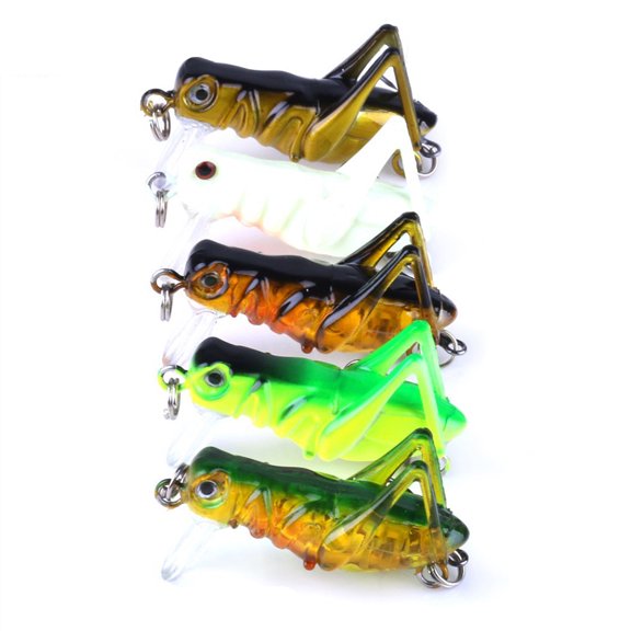 Opolski Simulation Grasshopper Locust Insect Shape Artificial Fishing Lure Bait Tackle