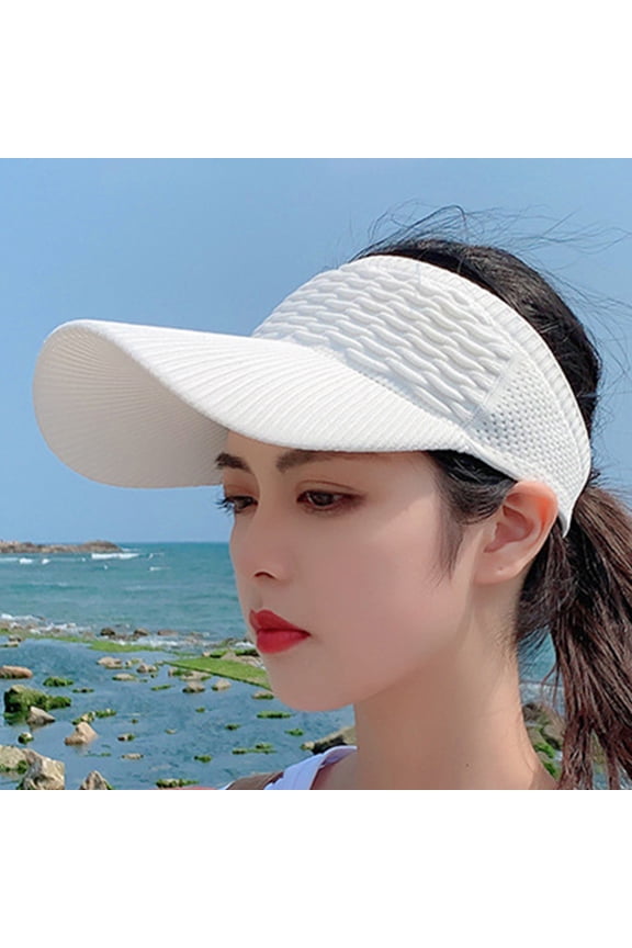 Spring Summer Women Empty Top Hat Sunscreen Caps for Sports