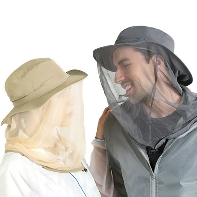 Opolski Summer Camping Mosquito Head Net Sun Hat Bug Wasp Face Protector