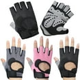 thumbnail image 1 of Opolski Unisex Breathable Anti-slip Weight Lifting Yoga Gym Sports Half Finger Gloves, 1 of 8