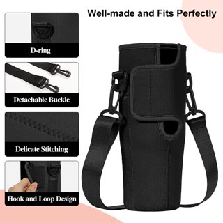 Sun Cube Water Bottle Holder with Strap, Insulated Water Bottle Bag Carrier for Walking, Crossbody Bottle Carrying Sling Purse Neoprene Sleeve Pouch