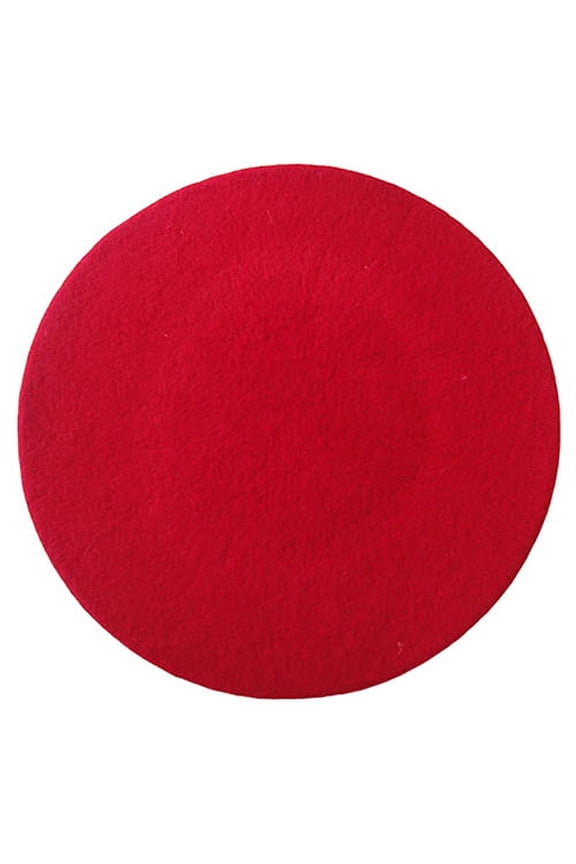 Women Classic Wool Felt Warm French Beret Hat Beanie Pure Color Sweet Mini Cap