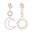 thumbnail image 1 of Opolski Women Fashion Boho Asymmetrical Hollow Star Sun Moon Drop Dangle Earring Jewelry, 1 of 7
