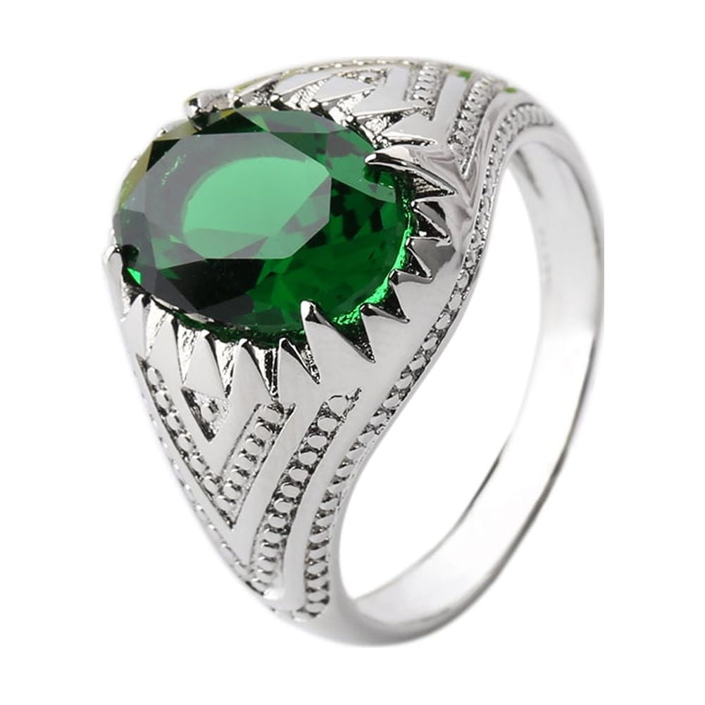 Emerald finger ring on sale designs