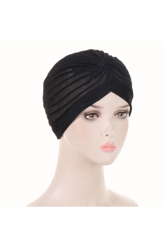 Women Men Hat Shiny Beanie Middle East Area Traditional Layered Solid Color Thick Vintage Unisex Windproof Hair Protection Adult Cap Royal Blue