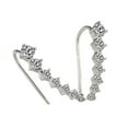 thumbnail image 1 of Opolski Women's Fashion Line Rhinestones Zircon Earrings Ear Hook Clip Stud Jewelry, 1 of 7