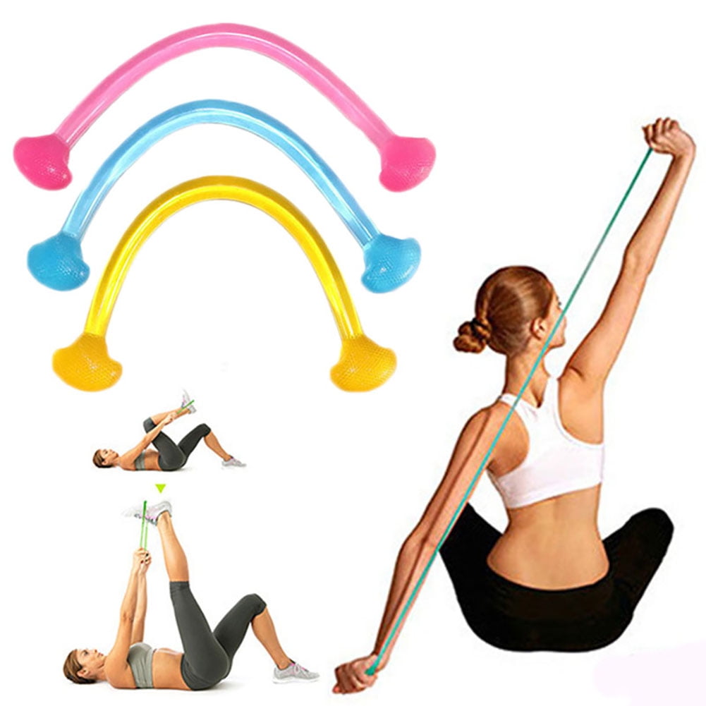 Opolski Yoga Pilates Elastic Pull Rope Gym Fitness Workout Silicone ...