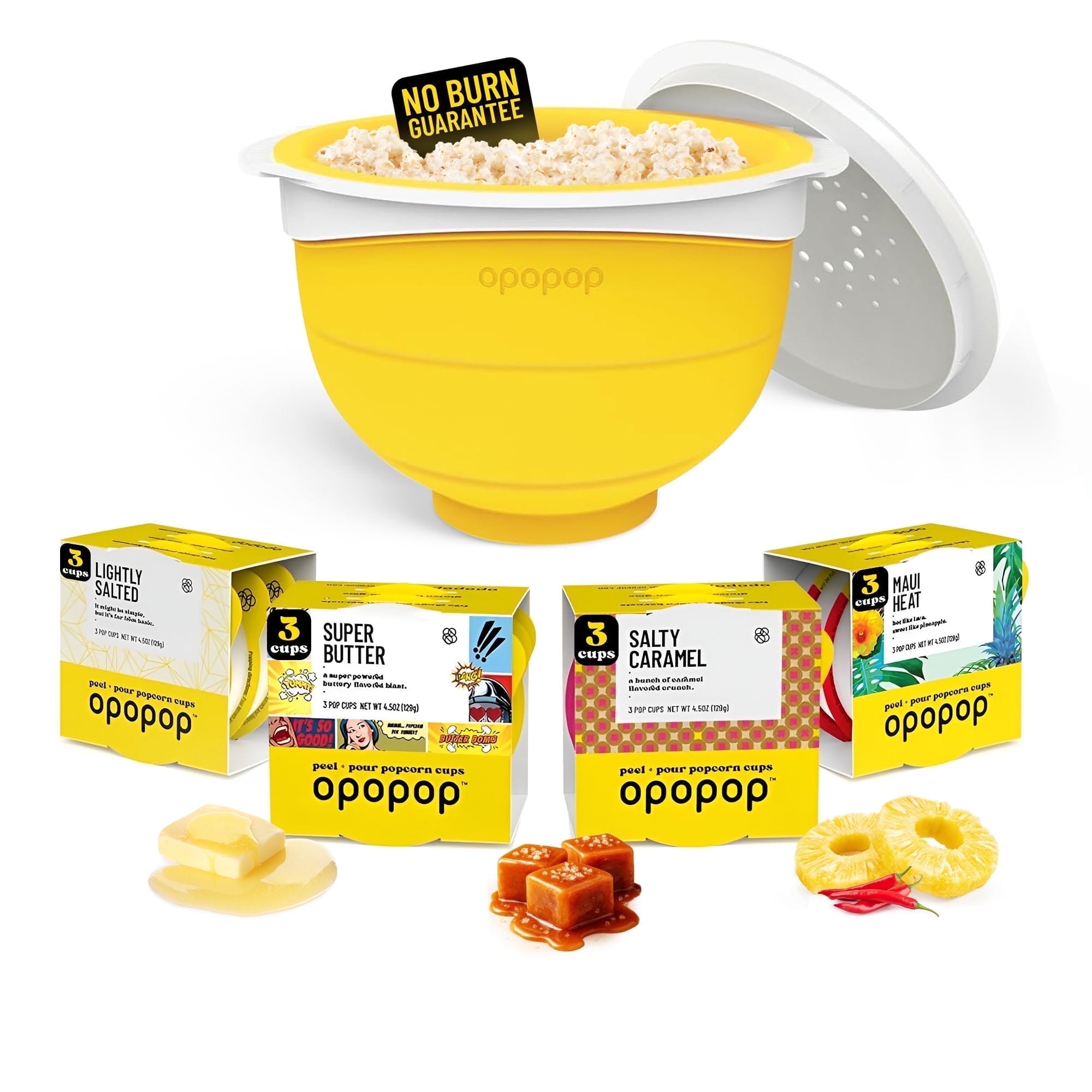 Opopop Microwave Popcorn Variety Pack, 12 Count with Collapsible