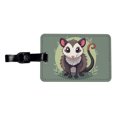thumbnail image 1 of Opossum Cute Animal Faux Leather Travel Luggage Tag, 1 of 7