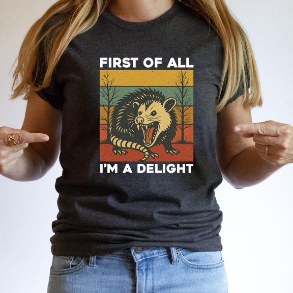 Opossum Graphic Tee: Animal Lover Shirt Tshirt All Size S-5XL