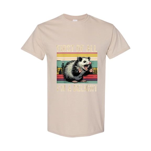 Opossum Im A Delight Funny Possum Animal T-Shirt, for men & women, up to size 5XL