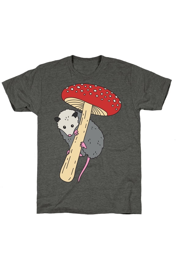 Opossum Mushroom Unisex Triblend Tee Tee Shirt Sweatshirt Hoodie