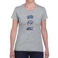 thumbnail image 1 of Opossum Set Shaped T-Shirt Women -Image by Shutterstock, Female Small, 1 of 4