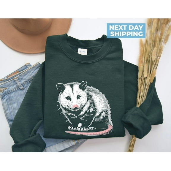 Opossum Sweatshirt, Opossum Lover Shirt, Cute Sweatshirt, Possum Shirt, Fall Oversized Hoodies, Trendy Sweatshirt, Retro 90s Graphic Sweater
