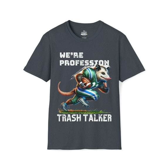 Opossum football suit Trash Talker - Funny Opossum Unisex Softstyle T-Shirt