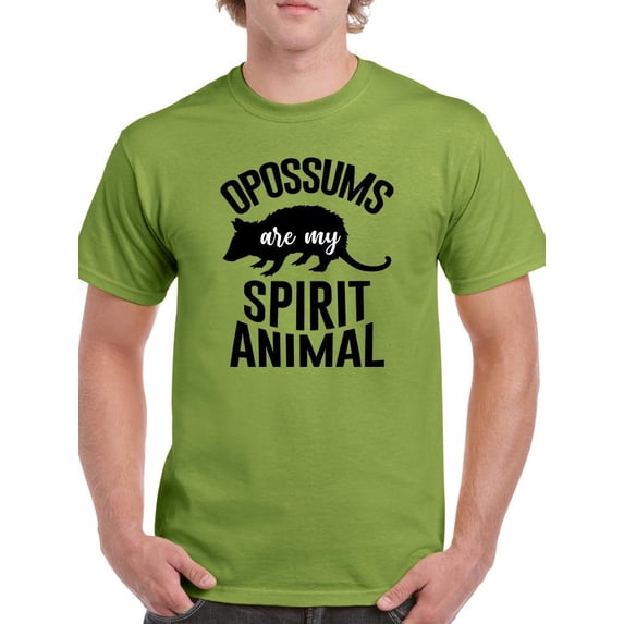 Opossums Are My Spirit Animal T-Shirt Men -Smartprints Designs, Male x-Large