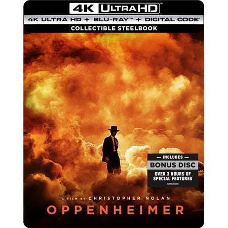 Oppenheimer - Collectible Steelbook (4K Ultra HD + Blu-ray + Digital Copy)