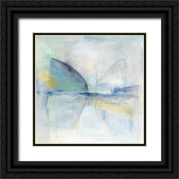 Oppenheimer, Michelle 12x12 Black Ornate Wood Framed with Double Matting Museum Art Print Titled - Buterfly VIII