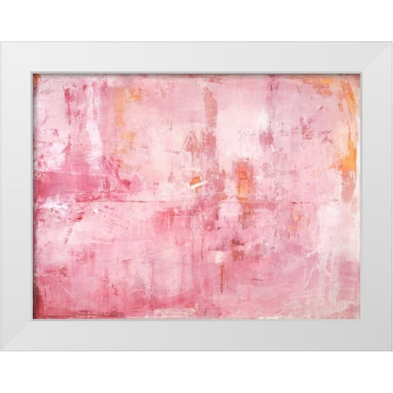 Oppenheimer, Michelle 24x19 White Modern Wood Framed Museum Art Print Titled - Pink Mirrors