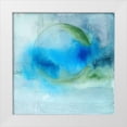 thumbnail image 1 of Oppenheimer, Michelle 26x26 White Modern Wood Framed Museum Art Print Titled - Aqua Sphere, 1 of 4