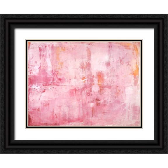 Oppenheimer, Michelle 32x25 Black Ornate Wood Framed with Double Matting Museum Art Print Titled - Pink Mirrors