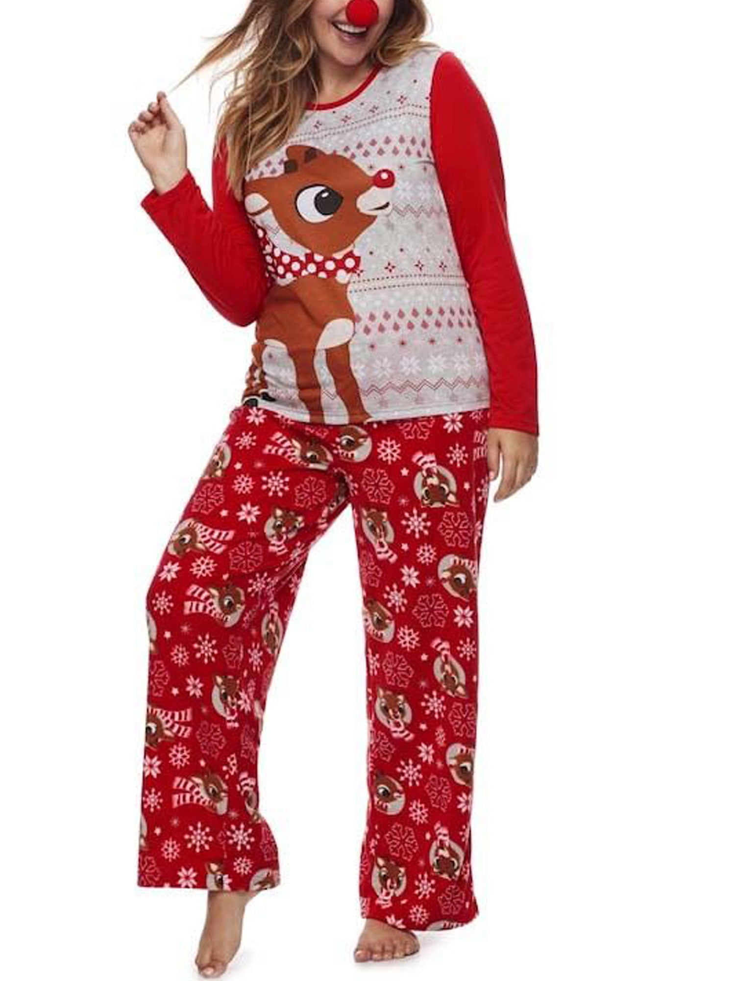 Opperiaya Family Matching Christmas Pajamas Set Women Kids Santa ...