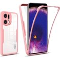 thumbnail image 1 of for Oppo Find X5 Pro Clear Case with Screen Protector, Slim Shockproof Soft TPU Bumper Full Body Protection Phone Cover Case for Oppo Find X5 Pro QC Pink, 1 of 9