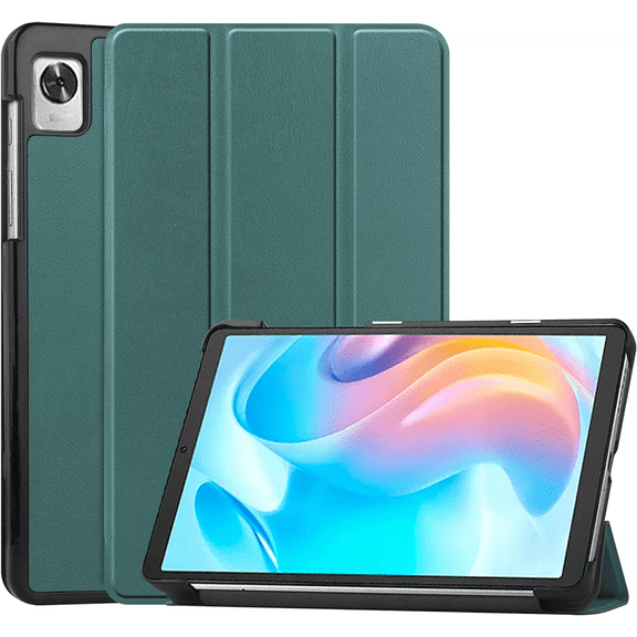 For Oppo Realme Pad Mini 8.7 Inch For Realme Pad Mini Case 8.7 Inch Tri-Fold Smart Tablet Case, PC Back Case Slim Case Multi-View Stand Hard Case Folio Case Cover Green
