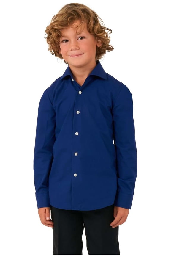 Boys' Shirts SHIRT LS Navy Royale boys - US 4Y Blue