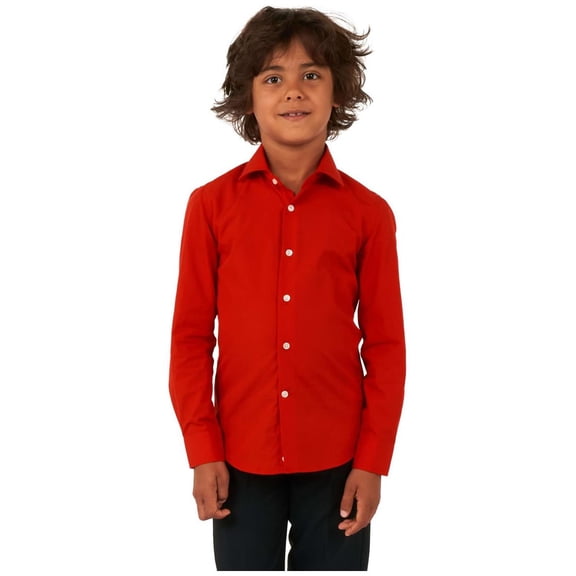 OppoSuits Boys' Shirts SHIRT LS Red Devil boys - US 4Y Red