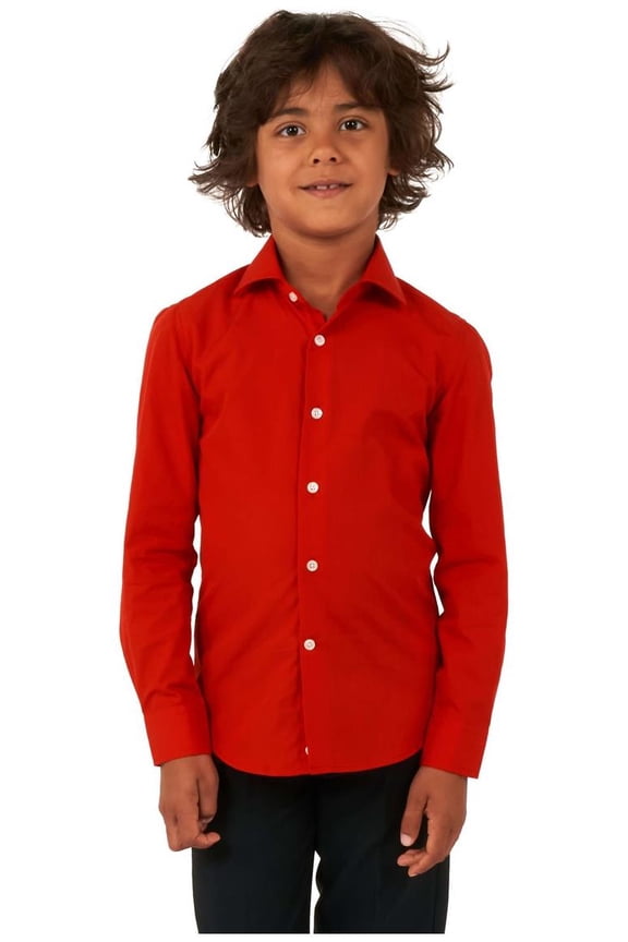 Boys' Shirts SHIRT LS Red Devil boys - US 4Y Red